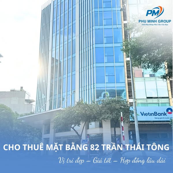 Cho thuê mặt bằng gần 1000m² 82 Trần Thái Tông Cầu Giấy – Thang máy, PCCC đầy đủ, giá ưu đãi
